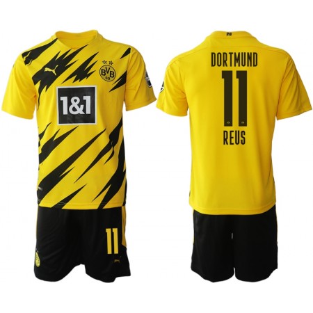 Billiga Fotbollströjor Borussia Dortmund Marco Reus 11 Barn Hemma tröja 2020/21 Kortärmad